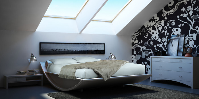 Mazzali: "Emiselene" bed / il letto "Emiselene" . Bedroom area
